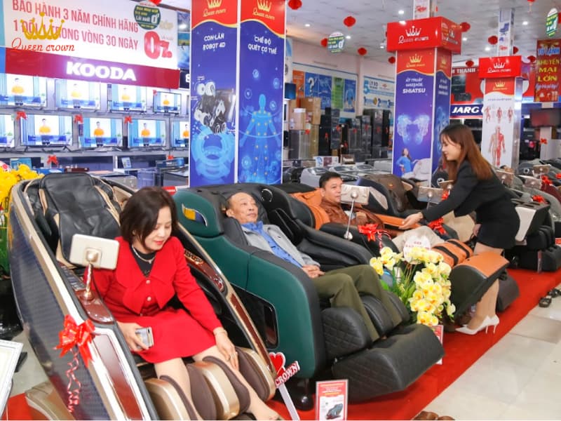 Queen Crown chuyên cung cấp ghế massage chính hãng, giá tốt tại Hà Nội