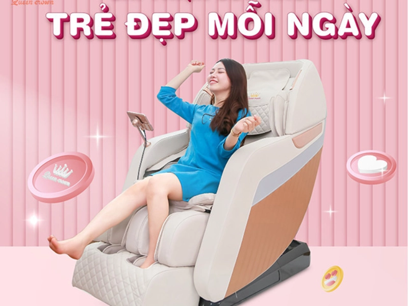Ghế massage có khả năng giúp cải thiện sức khỏe