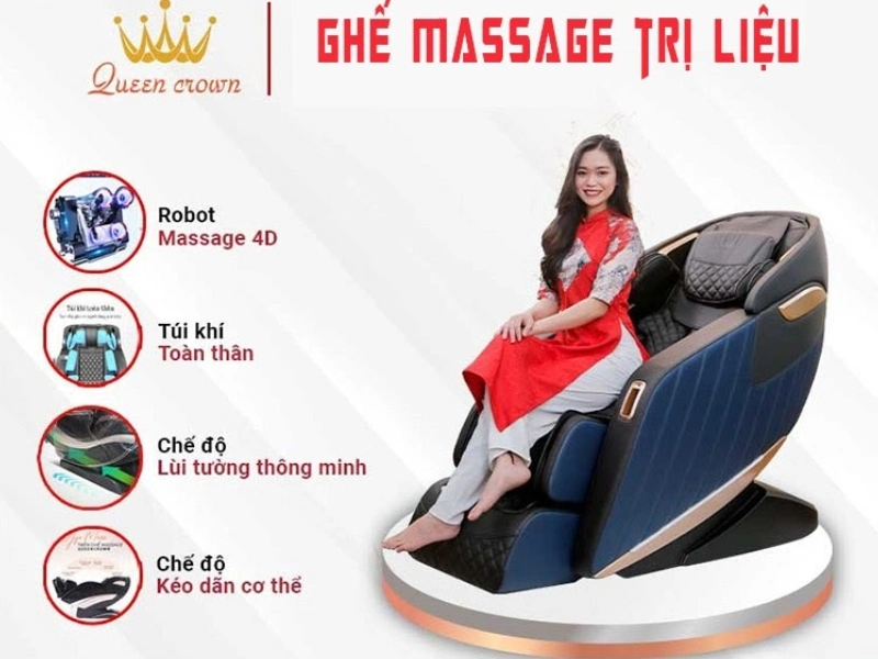 Ghế massage điều trị vật lý&nbsp;có nhiều tính năng hiện đại