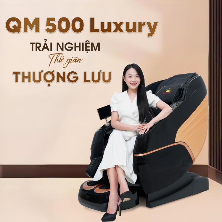 Ghế massage Queen Crown QM500 Luxury mang đến trải nghiệm hoàn toàn mới