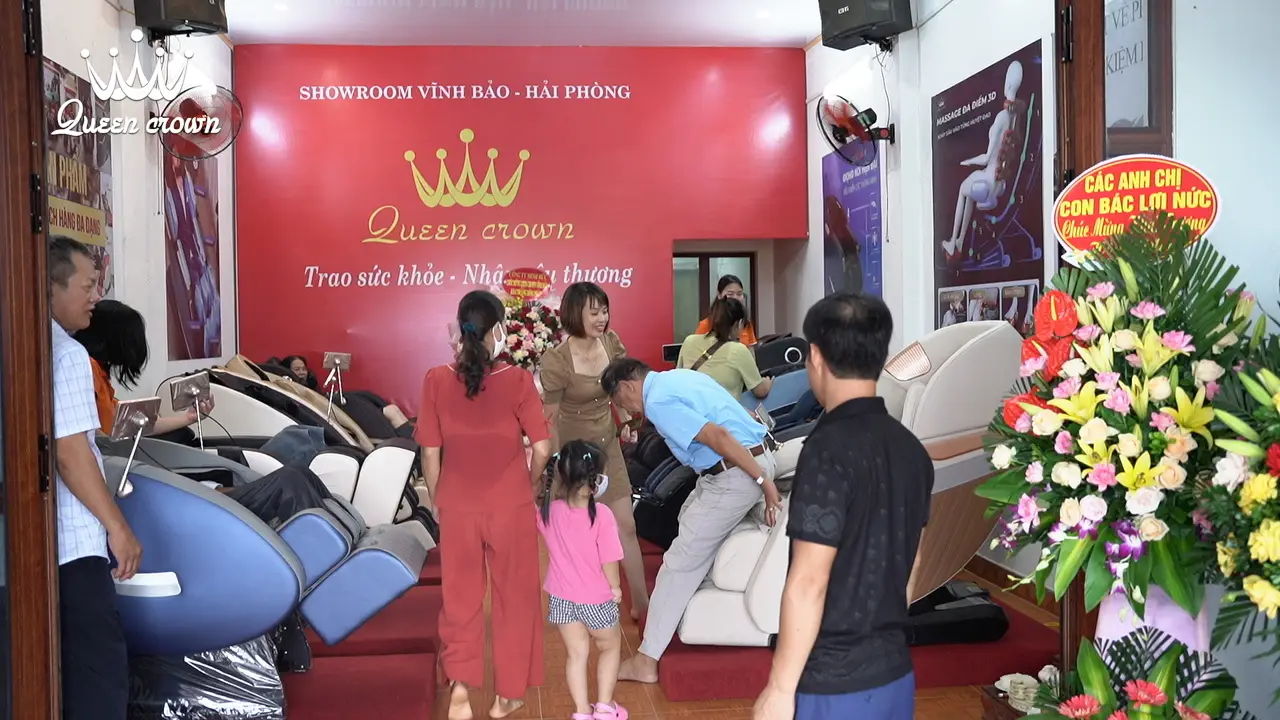 ghế massage tại Bạch Long Vĩ