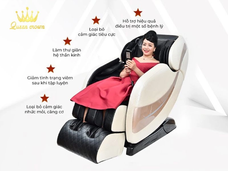 Lợi ích của việc sử dụng ghế massage kết hợp liệu pháp trị liệu