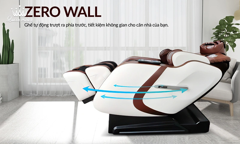 công nghệ cảm biến lùi tường ở ghế massage