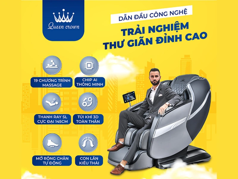 Ghế massage đa năng Fantasy X1 có nhiều cải tiến công nghệ vượt trội