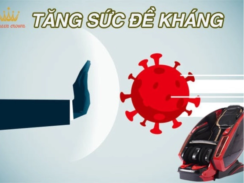 Công dụng tuyệt vời của ghế massage trị liệu giúp tăng sức đề kháng
