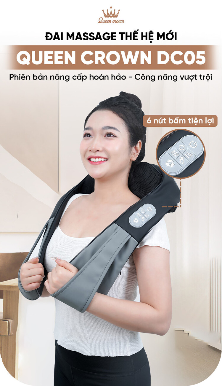 Đai massage Queen Crown DC05 đai cải tiến thế hệ mới