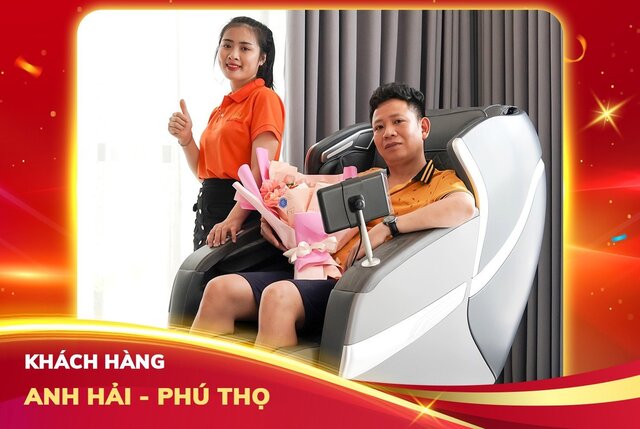 Anh Hải “chốt liền tay” ghế massage Queen Crown Fantasy X1 chỉ trong một nốt nhạc