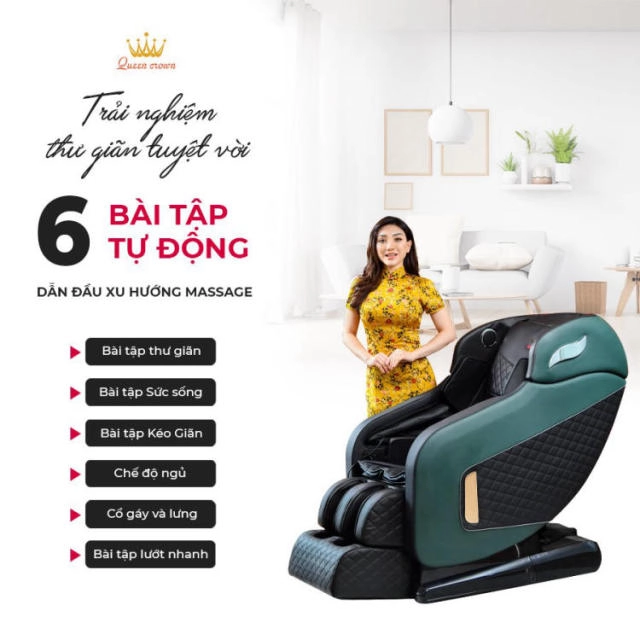 Bài Tập Chuyên Sâu Của Ghế Massage Queen Crown QC CX8