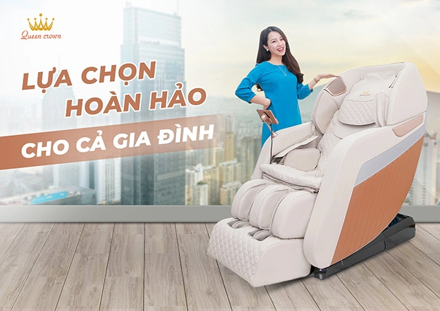 Bài Tập Chuyên Sâu Ghế Massage Queen Crown Fantasy M8
