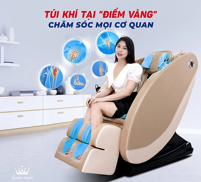 Bài Tập Chuyên Sâu Ghế Massage Queen Crown QC 5S