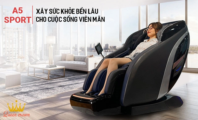 Bài Tập Chuyên Sâu Ghế Massage Queen Crown QC A5 Sport