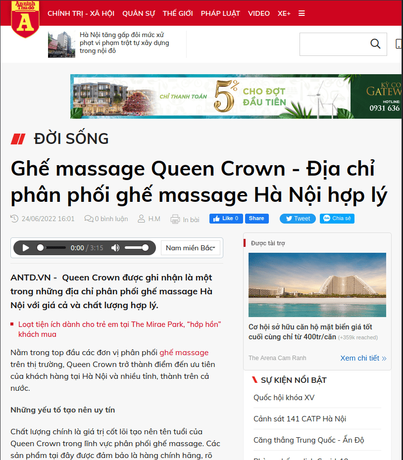 Ghế Massage Toàn Thân Thư Giãn Tại Nhà Đỉnh Cao - Trả Góp 0%