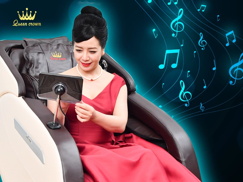 Hệ thống âm thanh trên ghế massage kinh doanh