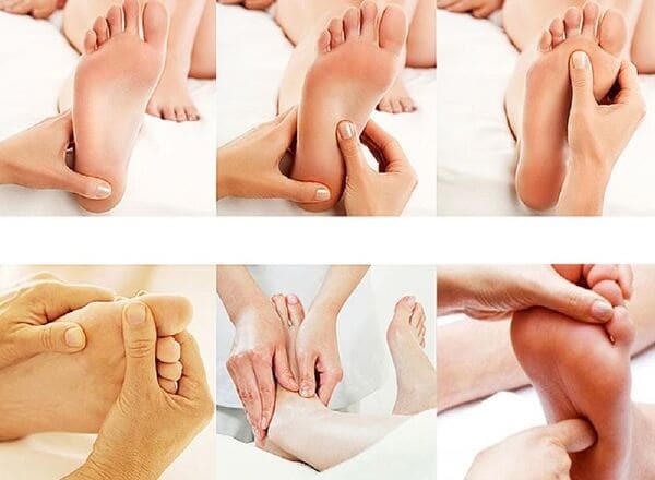 cách bấm huyệt chữa đau chân
