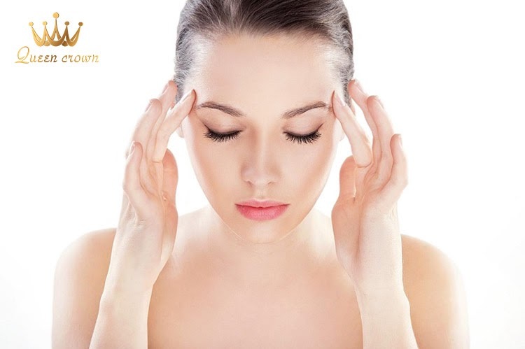Day huyệt thái dương để thư giãn tinh thần và dễ ngủ ngủ
