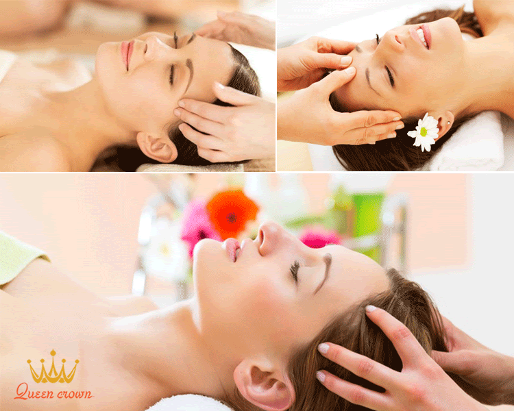Các bước massage đầu