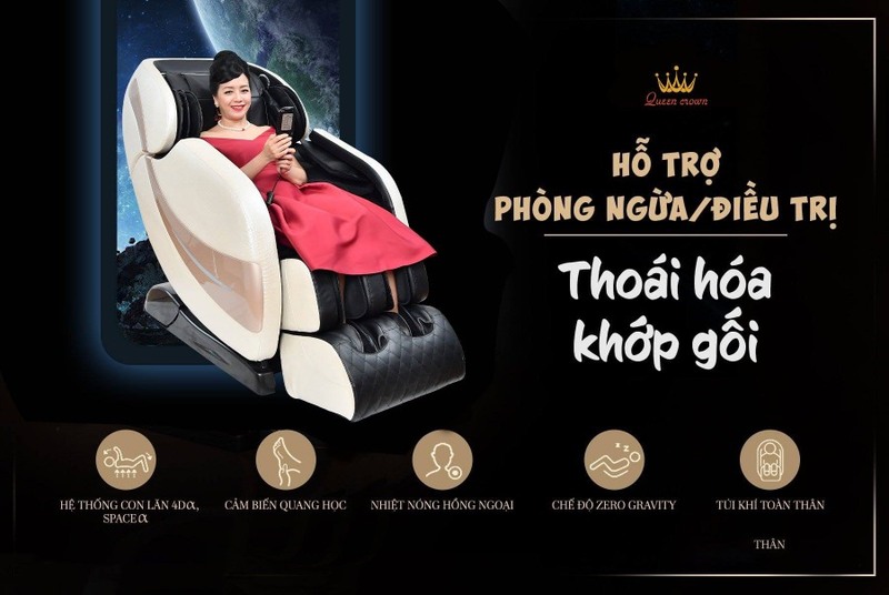 chữa đau nhức xương khớp với ghế massage