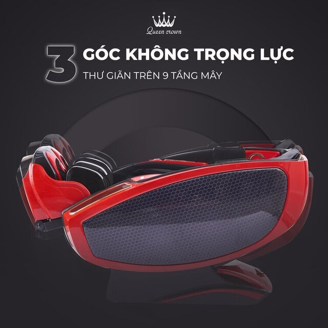 Ghế massage Queen Crown Smart One tích hợp 3 chế độ massage không trọng lực