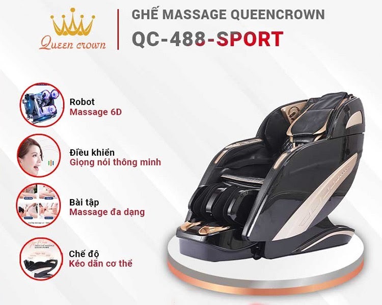 Queen Crown QC 488 Sport sở hữu nhiều tính năng hiện đại