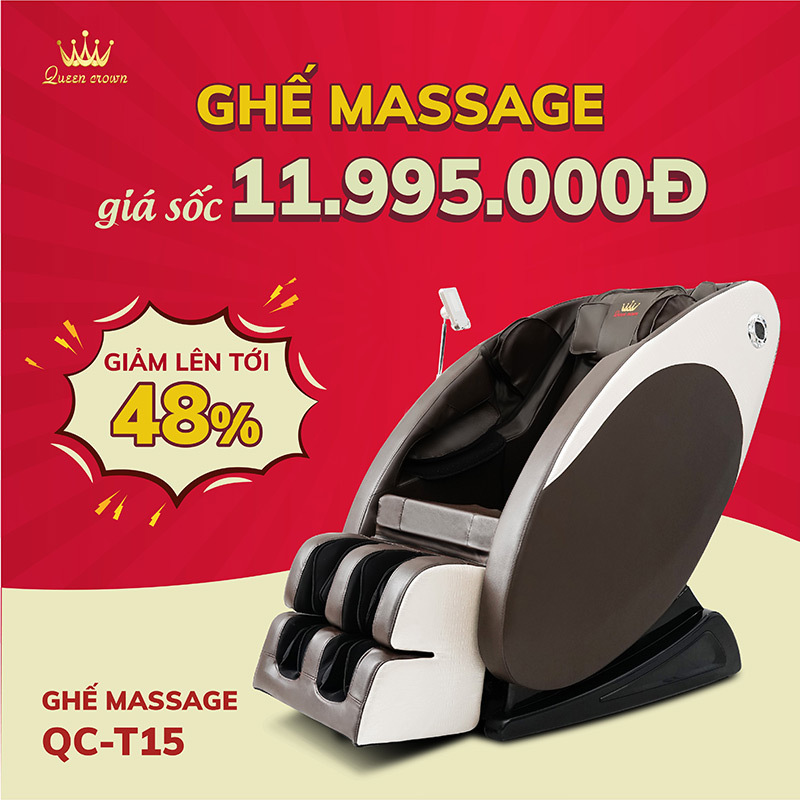Siêu sale khuyến mãi 11/11 - Mua ghế massage giá chỉ 11.995.000 đồng