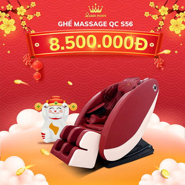 Ghế massage Queen Crown QC 5S khuyến mại têt