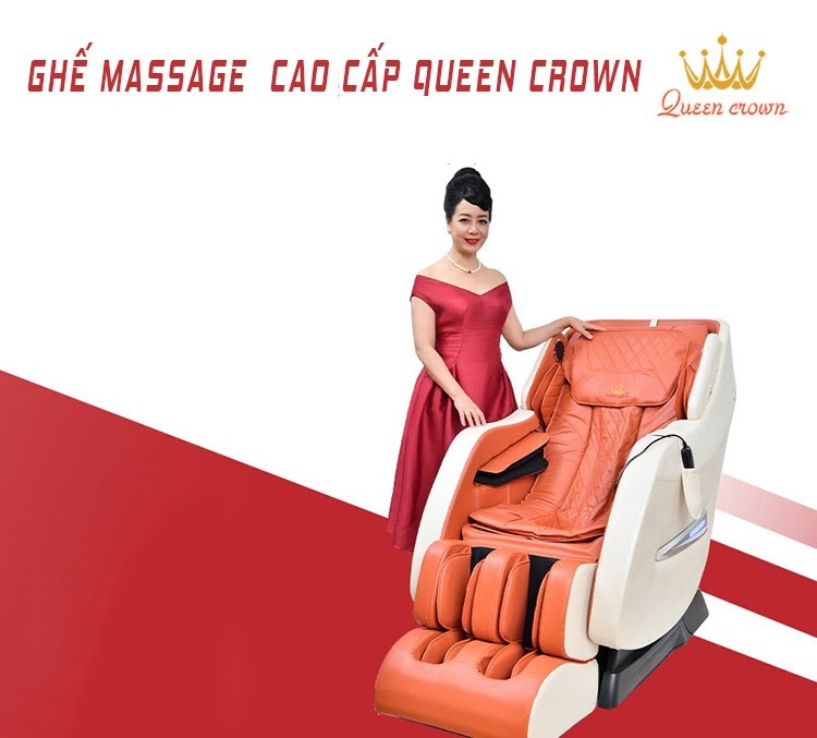 Ghế massage cao cấp Queen Crown có ngoại hình đẹp