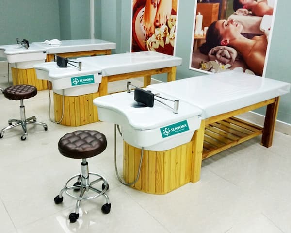 giường spa gỗ