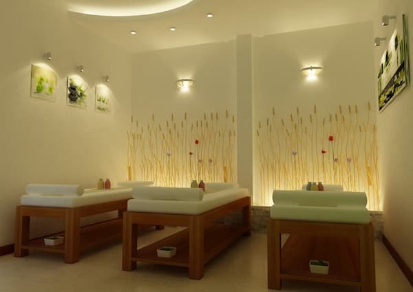 giường spa gỗ