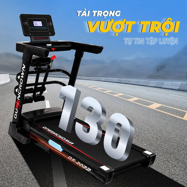 Máy chạy bộ Queen Crown QS 2022 chịu được tải trọng vượt trội