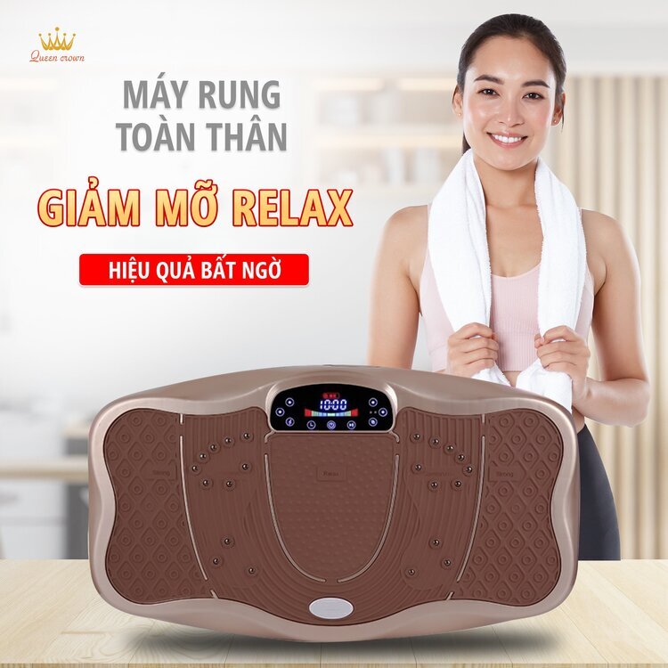 Máy rung toàn thân Queen Crown MX9 chiến binh tiêu diệt mỡ thừa