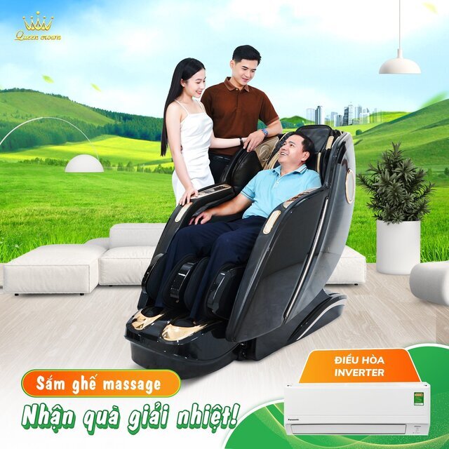 Mua ghế massage tặng điều hòa inverter