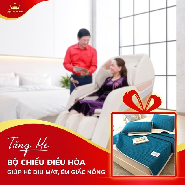Khuyến mại ngày của mẹ mua ghế massage tặng chiếu điều hòa