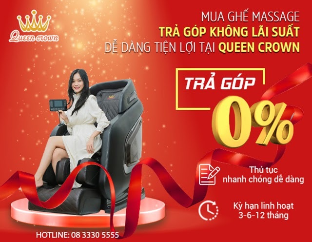 mua ghế massage trả góp