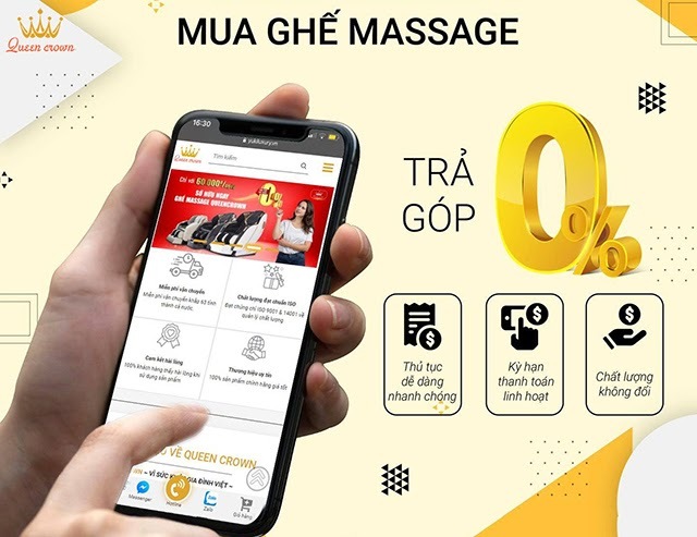 mua ghế massage trả góp