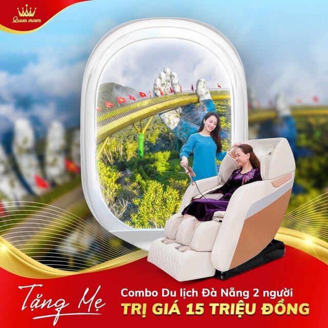 Khuyến mại ngày của mẹ mua ghế massage thả ga du lịch đà nẵng