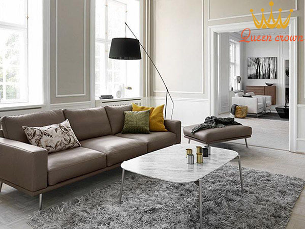 sofa da phòng khách