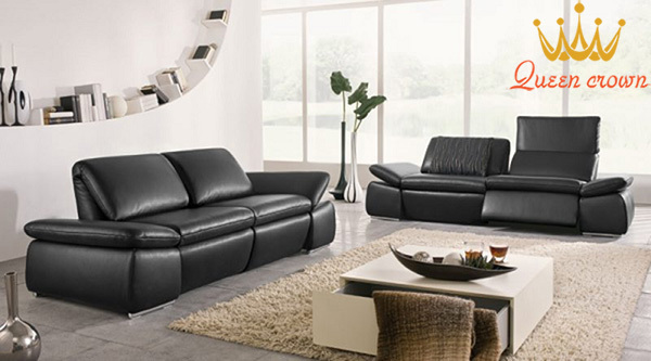sofa da phòng khách