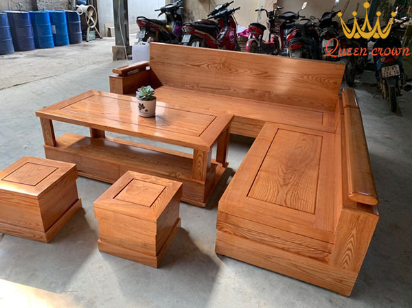 sofa gỗ sồi nga
