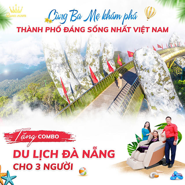 Tặng combo du lịch đà nẵng khi mua ghế massage dịp 30-4