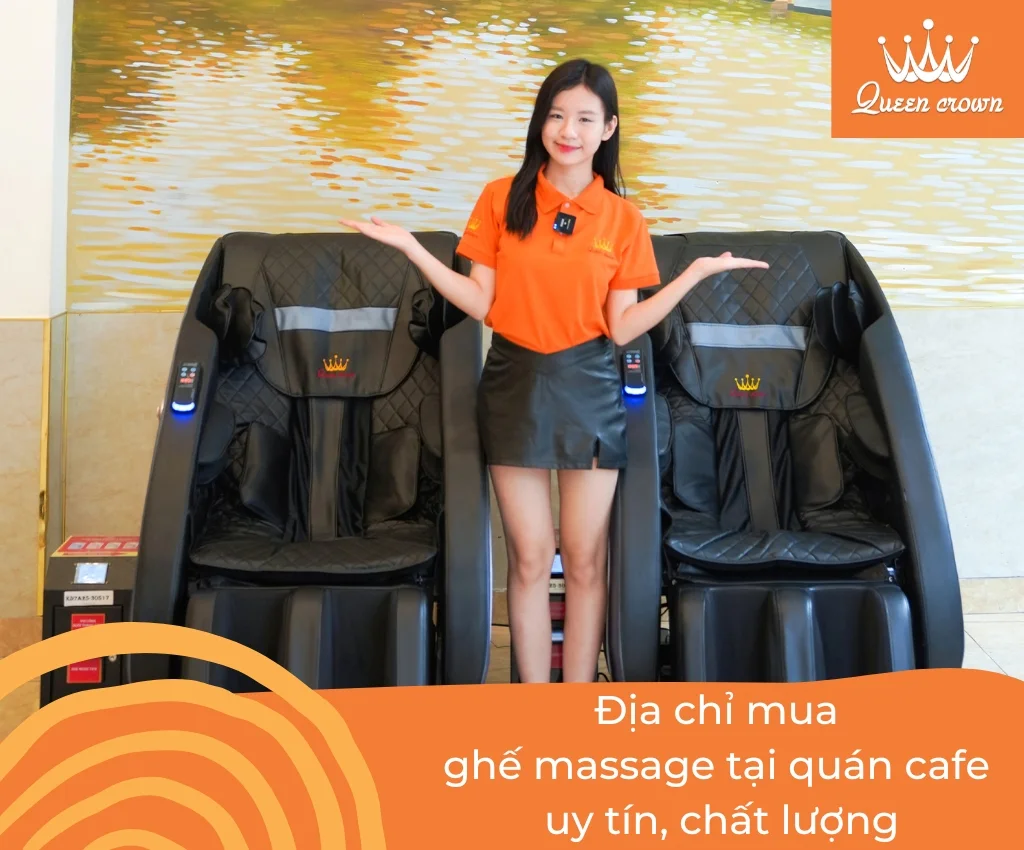 đặt ghế massage tại quán cafe