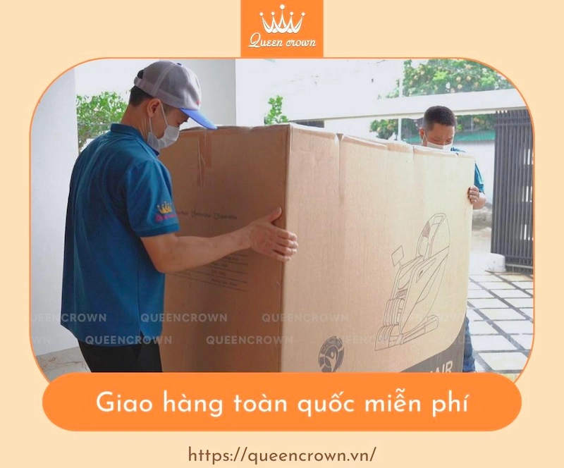 queen crown cung cấp dịch vụ giao hàng toàn quốc và lắp đặt miễn phí tận nơi