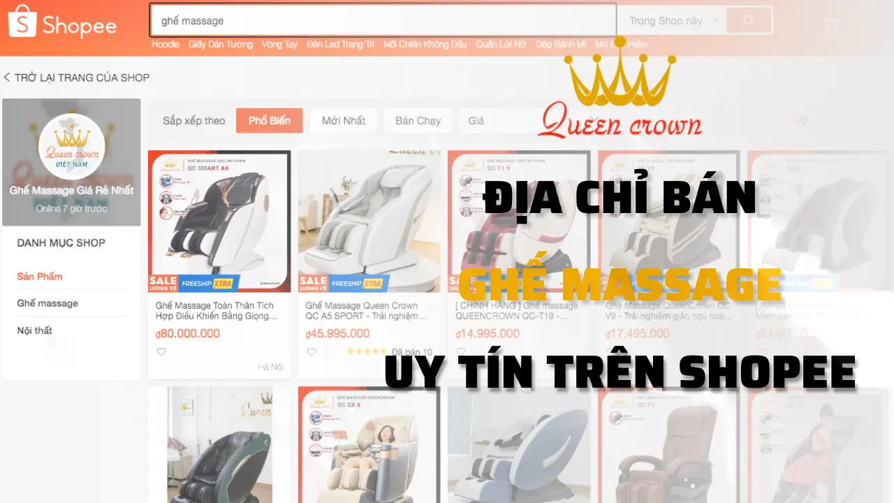 Cách Chọn Mua Ghế Massage Shopee Đảm Bảo Chất Lượng