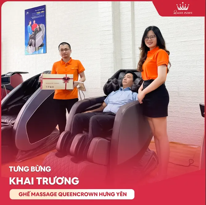 chính sách bán ghế massage lâm đồng của queen crown