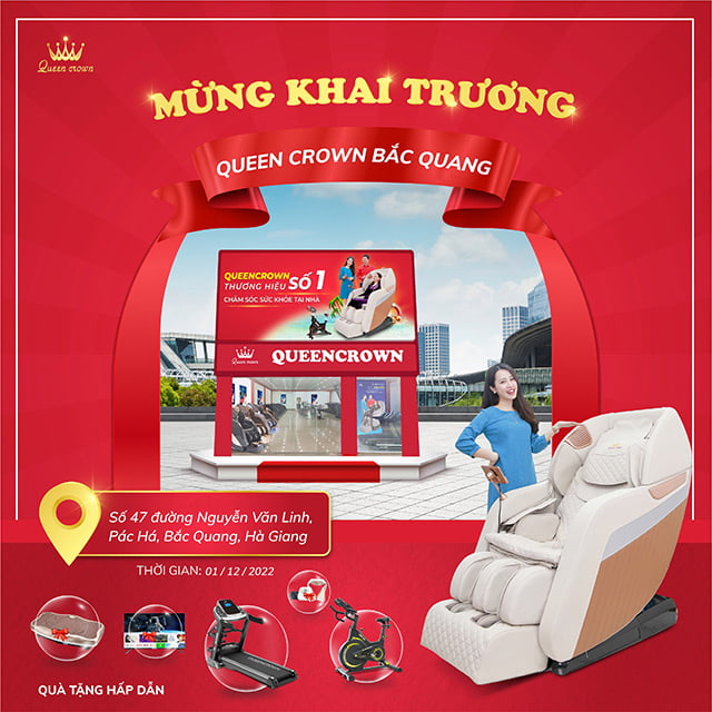 Khai trương rộn ràng - Muôn vàn quà tặng tại Queen Crown Bắc Quang, Hà Giang