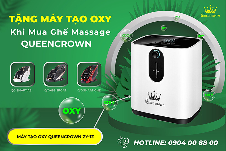 SẮM GHẾ MASSAGE LIỀN TAY - NHẬN NGAY MÁY TẠO OXY TINH KHIẾT