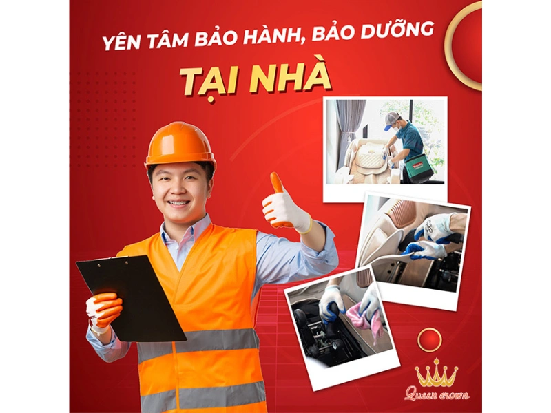 Queen Crown bảo hành sản phẩm dài lâu, bảo trì trọn đời