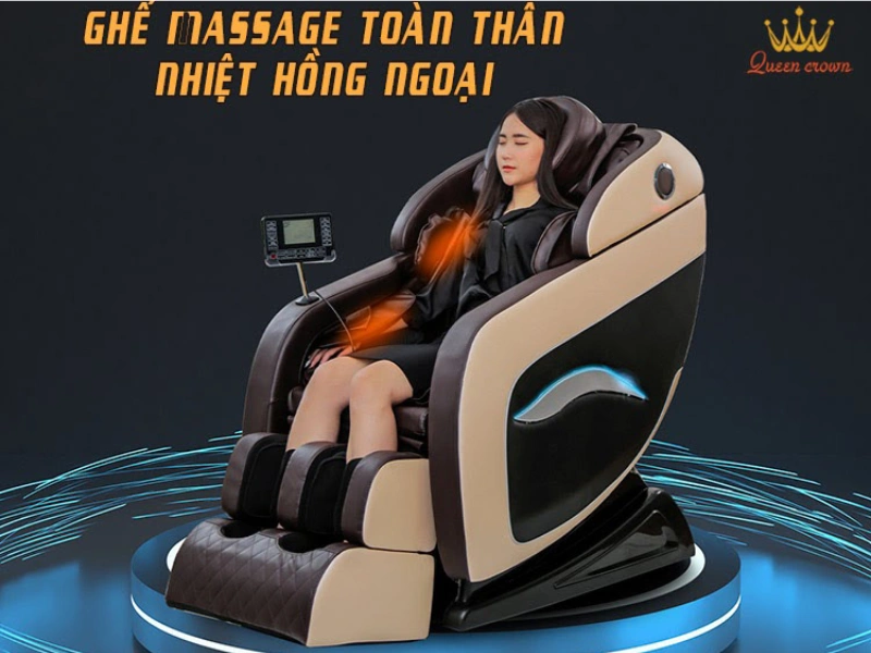 Ghế massage tia hồng ngoại được đánh giá cao về độ hiệu quả