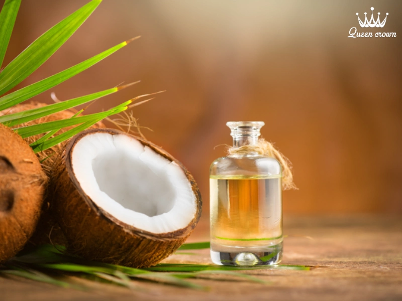 massage mặt bằng dầu dừa