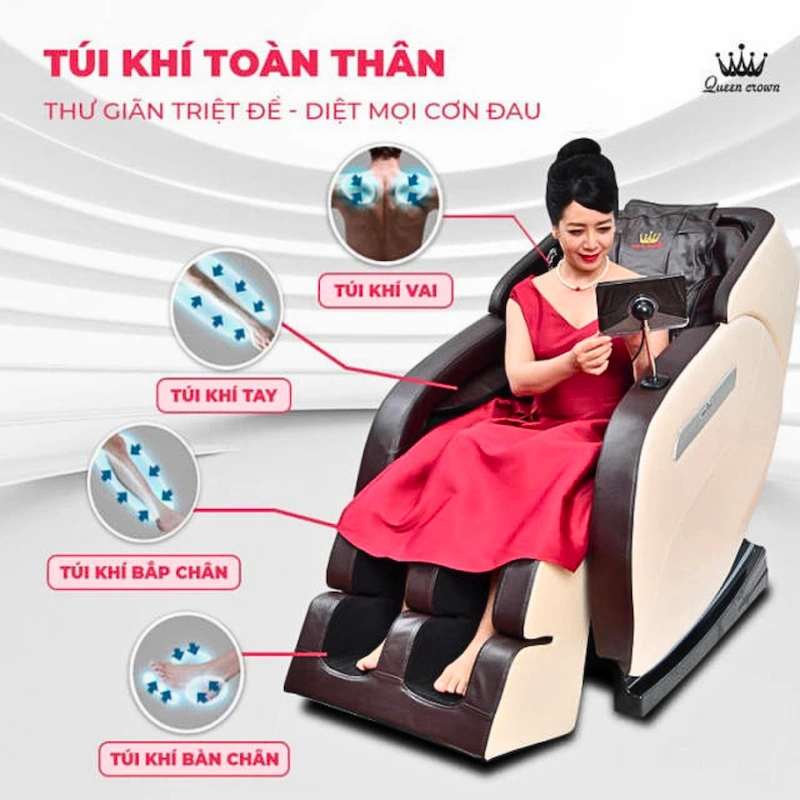 queen crown qc l8 rất phổ biến trong phân khúc giá rẻ và tầm trung