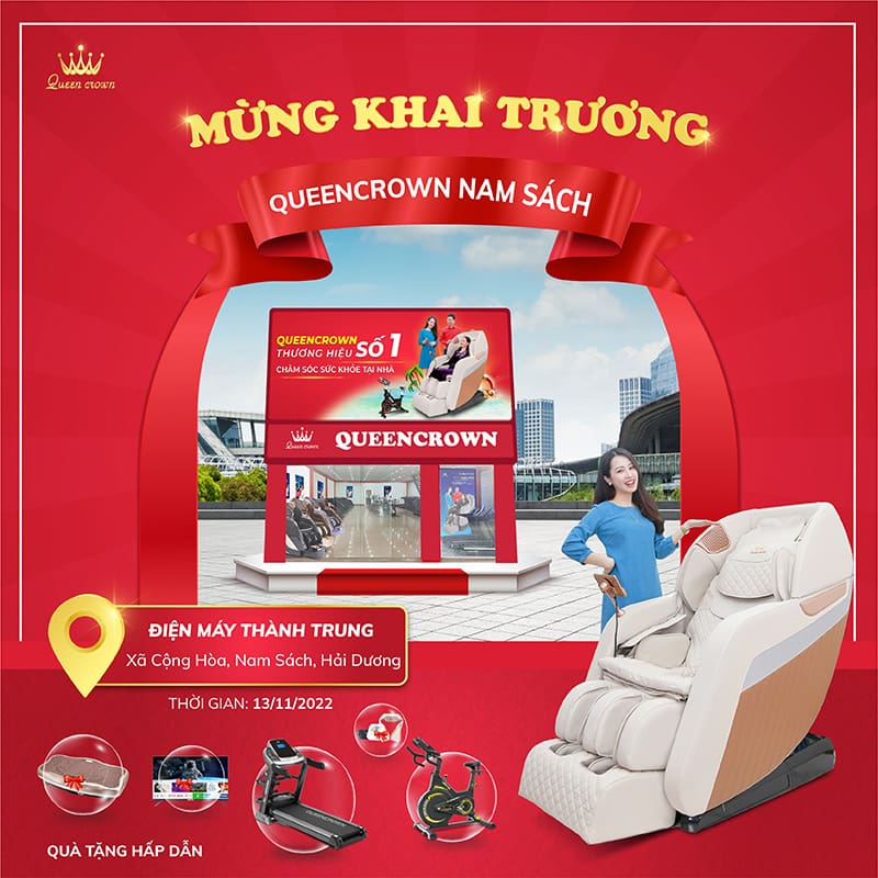 Tưng bừng khai trương Queen Crown Nam Sách, Hải Dương - Bùng nổ ưu đãi lớn